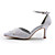  Top-Qualität Satin oberen hohen Pumps mit stechenden Spitzen Hochzeit Brautschuhe (35a901)