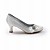  Satin oberen Mittelklasse Fersen geschlossen Zehen mit Satin Blume / Strass Hochzeit Brautschuhe (aj8960)