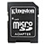  32GB MicroSDHC Memory Card with Kingston MicroSD to SD Adapter (Class 6)