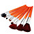  88 Colors Eye Shadow and Cosmetic Brushes Set