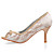  Top Quality Lace/ Flash Powder Upper Stiletto Heel Peep Toe Fashion Shoes