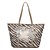  TS Cream Zebra Print Flower Embroidery Long Shoulder Bag(45cm*29cm*12cm)