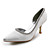  Satin oberen Mittelklasse Fersen geschlossen Zehen mit Strass Hochzeit Brautschuhe (aj8101)