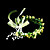  papel encantador e flor do falso com headpiece menina fita de noiva / flor