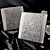  Gorgous Silver Embossed Folded Wedding Invitation (Set of 50)