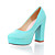  Leatherette Platform Chunky Heel Pumps (More Colors)