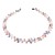  élégant collier de perles 3 couleurs - 17 pouces
