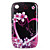  protección flores caso modelo para blackberry 8520, 8530, 9300, 9330