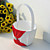  Flower Basket i sateng med rhinestones og ramme (flere farger)