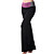  yoga y aeróbicos de los deportes mujer pantalones de desgaste (negro)