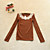  rib kanten kraag t-shirt