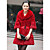  Half Sleeve Rabbit Fur Party Coat With Shawl Collar And Flower(s) (More Colors)