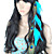  1 stk klip i påfugl fjer hair extensions