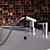  Modern Widespread Pull Out Bathroom Sink Faucet (Chrome Finish)