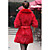  Half Sleeve Rabbit Fur Party Coat With Shawl Collar And Flower(s) (More Colors)