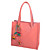  Faux Leather With Flowers Tote/Shoulder Bag (More Colors)