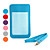  Protective Fibre Pouch with Card Pocket and Strap for iPhone 4 and 4S (Assorted Colors)