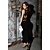 scoop hals kappe / kolonne backless ankellange maxi kjole (flere farver)