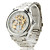  Mechanische Analog Armbanduhr 9262 für Herren (Silber)