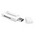 Pisen universale usb 2.0 lettore di schede Memory Stick (MS, MS Duo, MS Pro e, bianco)