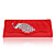  raso con cristalli / strass borsa sera pavone (altri colori)