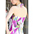  polyester band in de hals maxi jurk