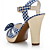  Fabric Chunky Sandals With Bow/Buckle For Party & Evening (More Colors)
