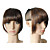  Clip in Lovely Synthetic Neat Bang with Temples - 4 Colors Available