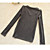  rib kanten kraag t-shirt