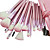  Spazzola set professionale scuro con tasca bella (22 pz)