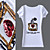  lentejuelas manga corta camiseta