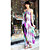  polyester band in de hals maxi jurk