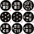  Nail Art Stamp Stamping Image Template Plate M Series
