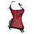  Corsetto in raso chiusura anteriore con le ruches busk