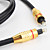  Lichtwellenleiter Toslink Digital-Audio-Stecker-Stecker-Kabel (Stecker goldene, 150 cm)
