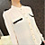  Metallknopf Chiffon Hemd