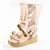  Kunstleder-Plateau Sandalen mit Schnalle Flitterwochen / Freizeitschuhe (weitere Farben)