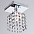  1 - Light Crystal Semi Flush Mount with 4 Colors Available