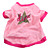  Liva stjerne style bomulds t-shirt til hunde (pink, flere størrelser findes)