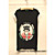  Königin Print Spitzen Ärmel lang Style T-Shirt