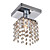  1 - Light Crystal Semi Flush Mount with 4 Colors Available