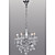  lustre en cristal avec 4 lumières dans ampoule bougie