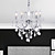  lustre en cristal avec 4 lumières dans ampoule bougie