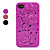  Carcasa de Silicona de Peonias 3D, para el iPhone 4 y 4S