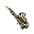  à mi-chemin de bronze saxophone soprano intermédiaire