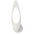  Stylish LED Wall Light with 1 Light in White