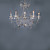  Chrome Finish Candle Crystal Chandelier with 8 lights (K9 Crystal)