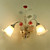  Country Style Ceramic Wall Light with 2 Lights
