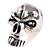  Toothy Skull Sword Pendant (Antique Silver)