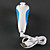  Nunchuk wireless ricaricabile per wii (bianco)